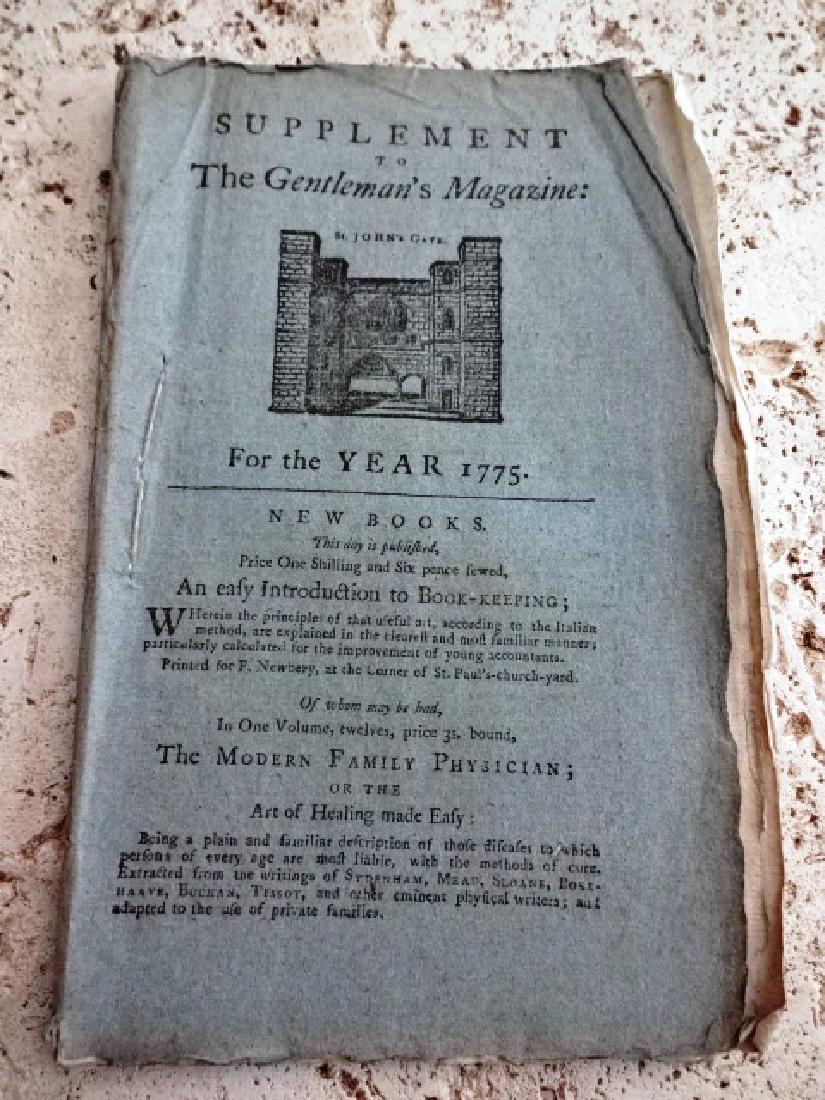 1775 Gentleman's Magazine Original Road Map America (1 of 3)