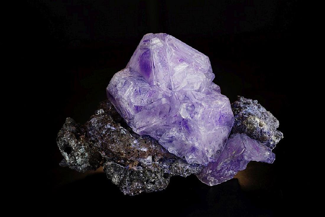 Alunite Big Purple amazing octahedron crystals on (1 of 5)