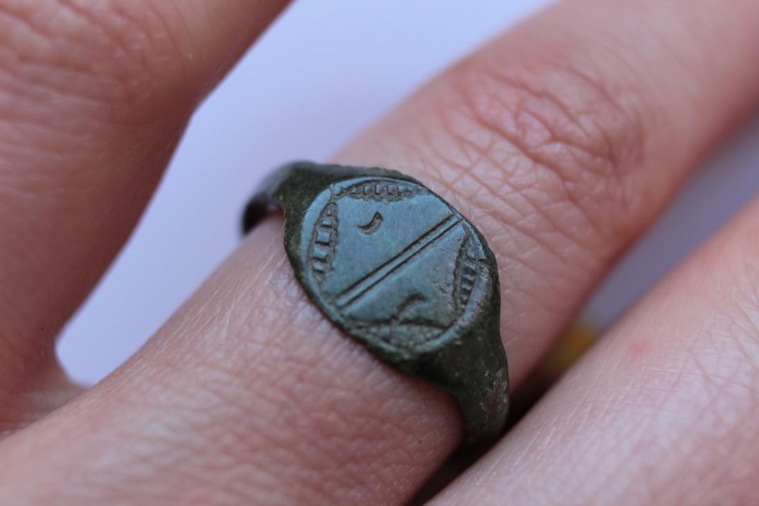 Medieval Bronze Ring With Star (1 of 5)