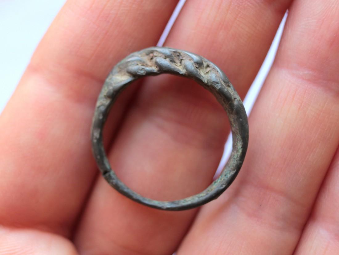 Medieval Viking Twisted Bronze Ring (1 of 3)