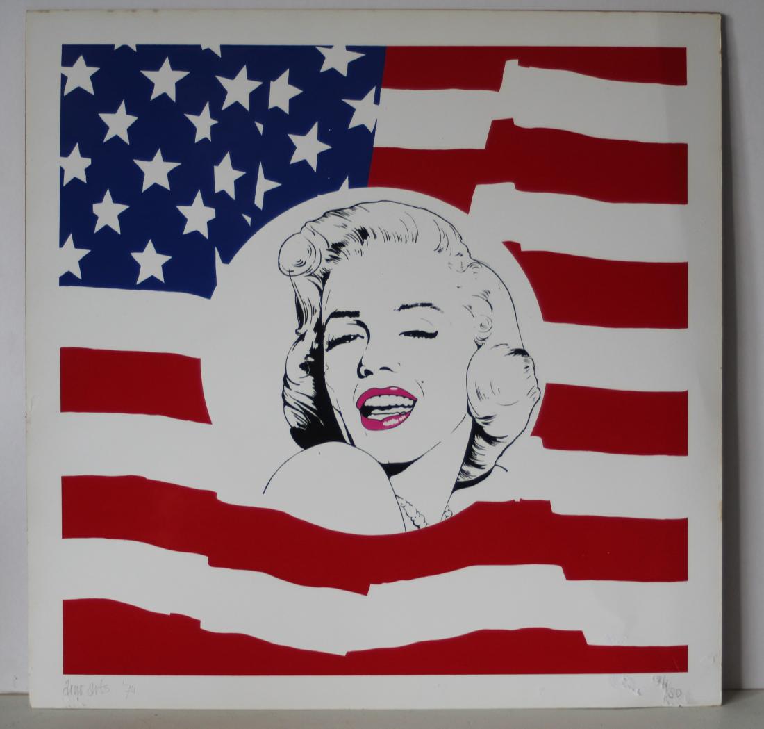 Silkscreen of Marylin Monroe 24/50 by Dutch artist Arno (1 of 5)