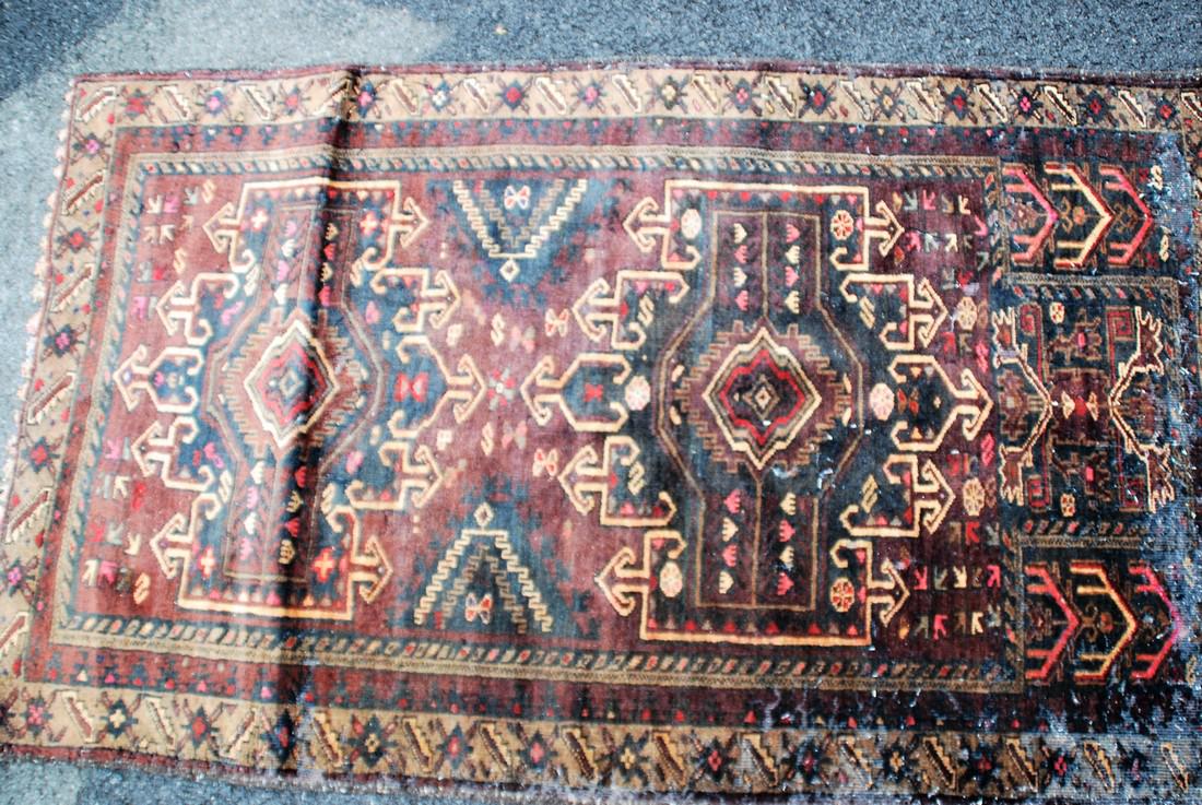 hand knotted Persian mid-century Rug 3x4.8 (1 of 3)