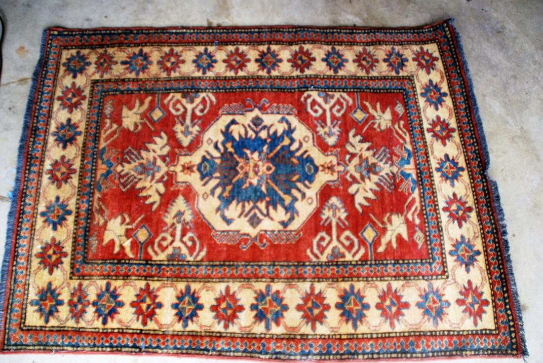 Vintage Kazak Sumak Rug 5x3.8 (1 of 2)
