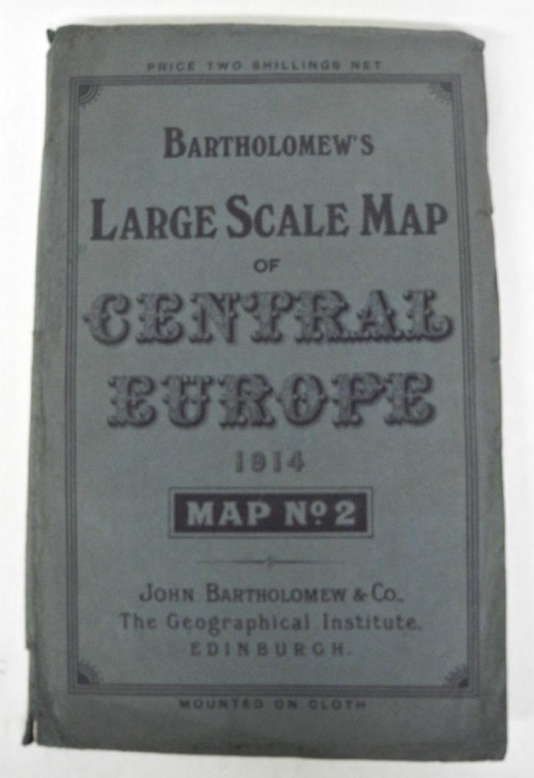 Bartholomew's Large Scale Map of Central Europe. (1 of 2)