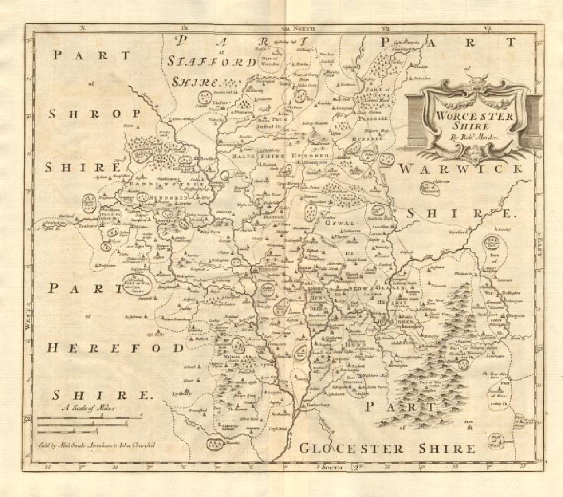 WORCESTERSHIRE: by ROBERT MORDEN from Camden's (1 of 2)