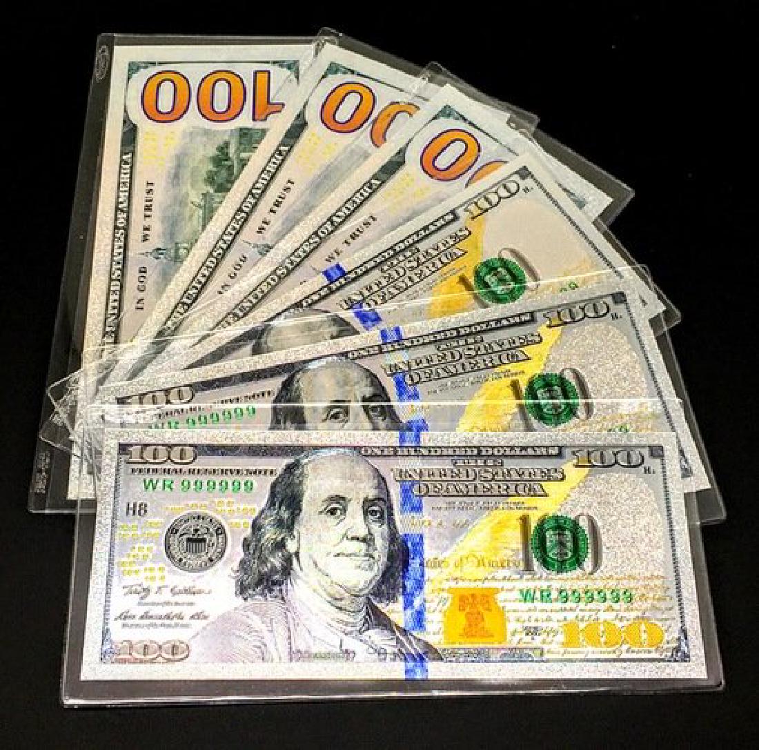 $100 Gold .999 Silver Genuine Foil Dollar Certificate (1 of 3)