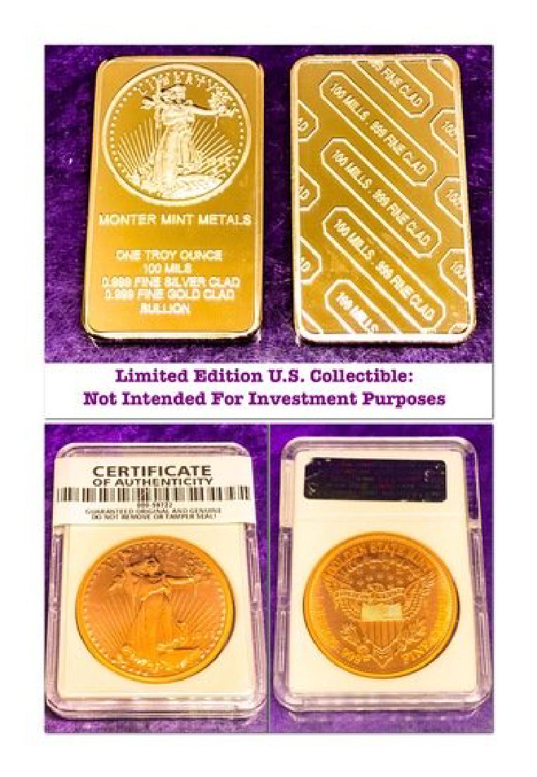 Certified Authentic Serial #999 Bullion 1933 St Gaudens (1 of 5)