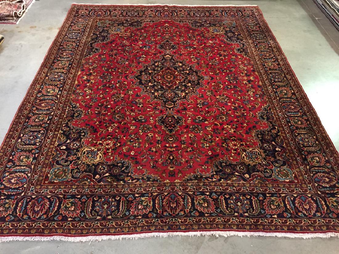 Authentic Persian Mashad Rug 9.9x12.1 (1 of 8)