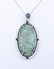 Sterling Silver Engraved Jade Black Onyx Necklace