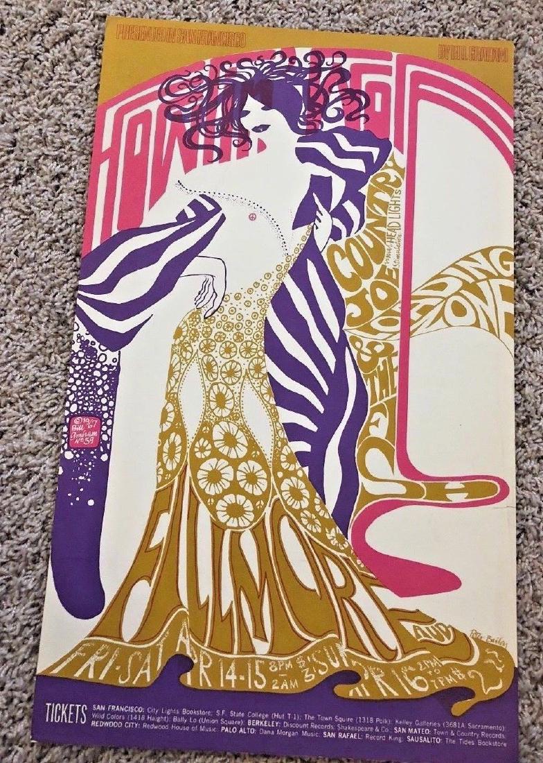 1967 Howlin Wolf Country Joe Bill Graham Fillmore (1 of 6)