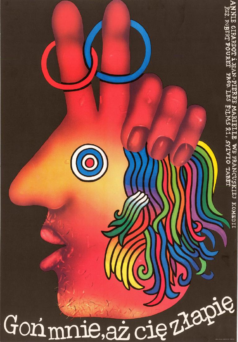 Run After Me Until I Catch You 1979 Polish Poster (1 of 1)