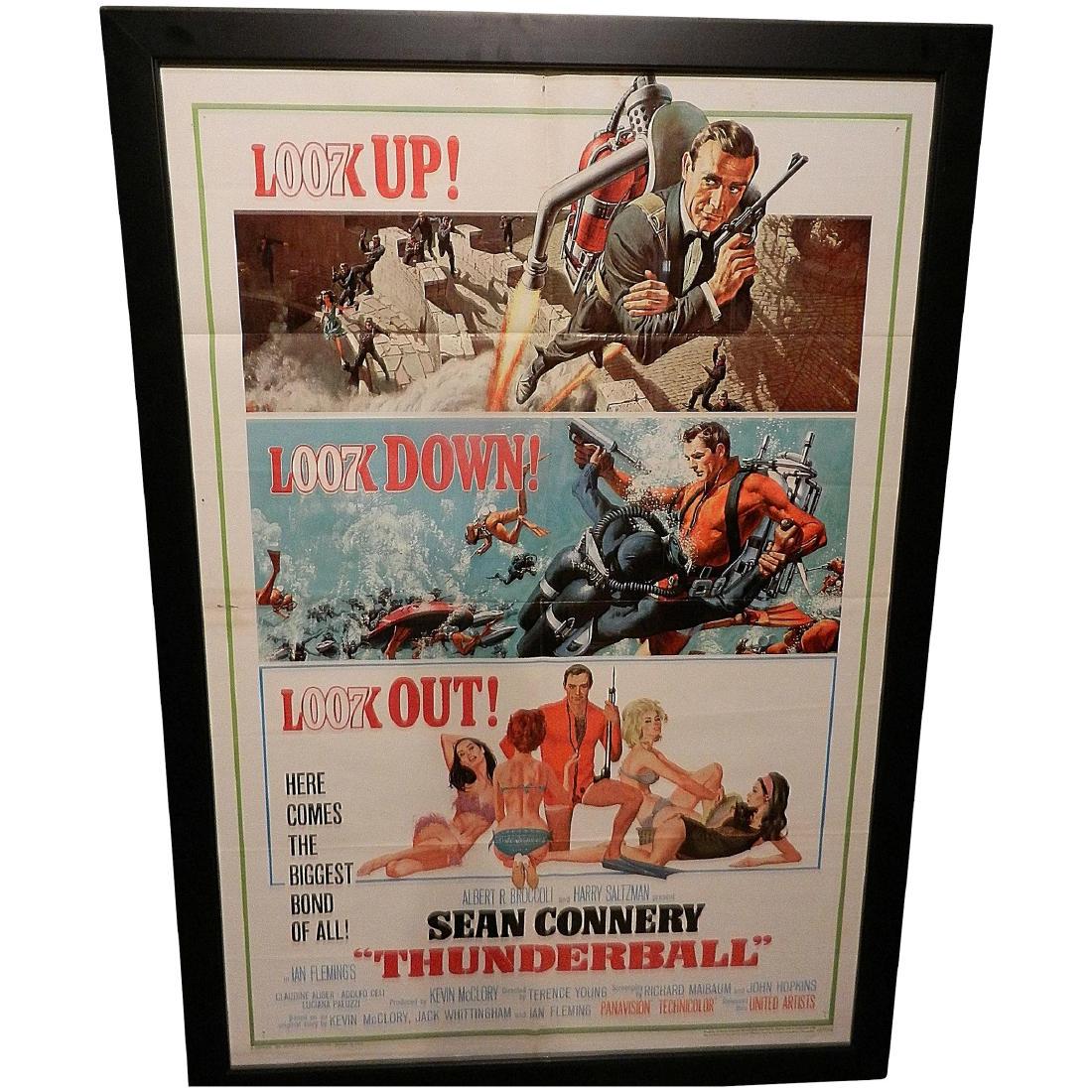 Thunderball- James Bond Movie Poster One Sheet 1965 (1 of 7)