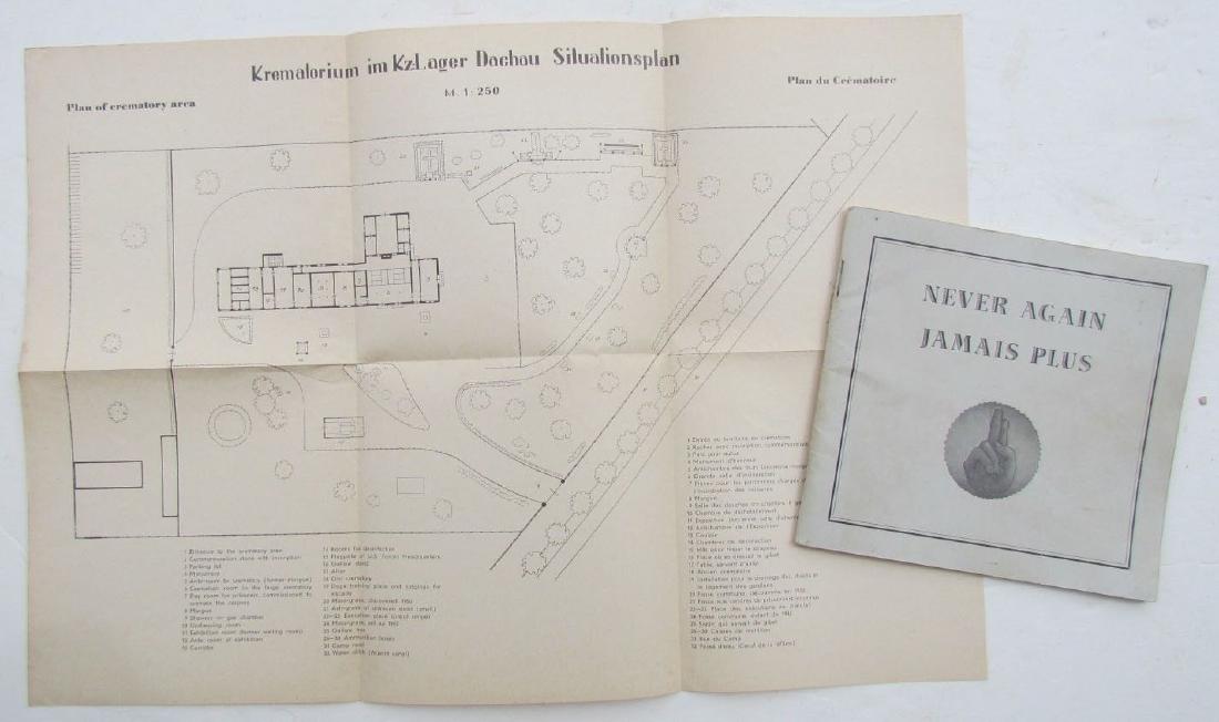 Never Again Vintage 1950 Illustrated Booklet on Dachau (1 of 5)