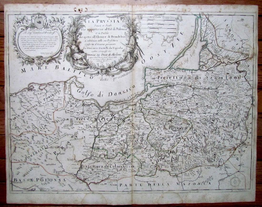 1689 Antique Map of Prussia Giovanni Giacomo De Rossi’s (1 of 3)