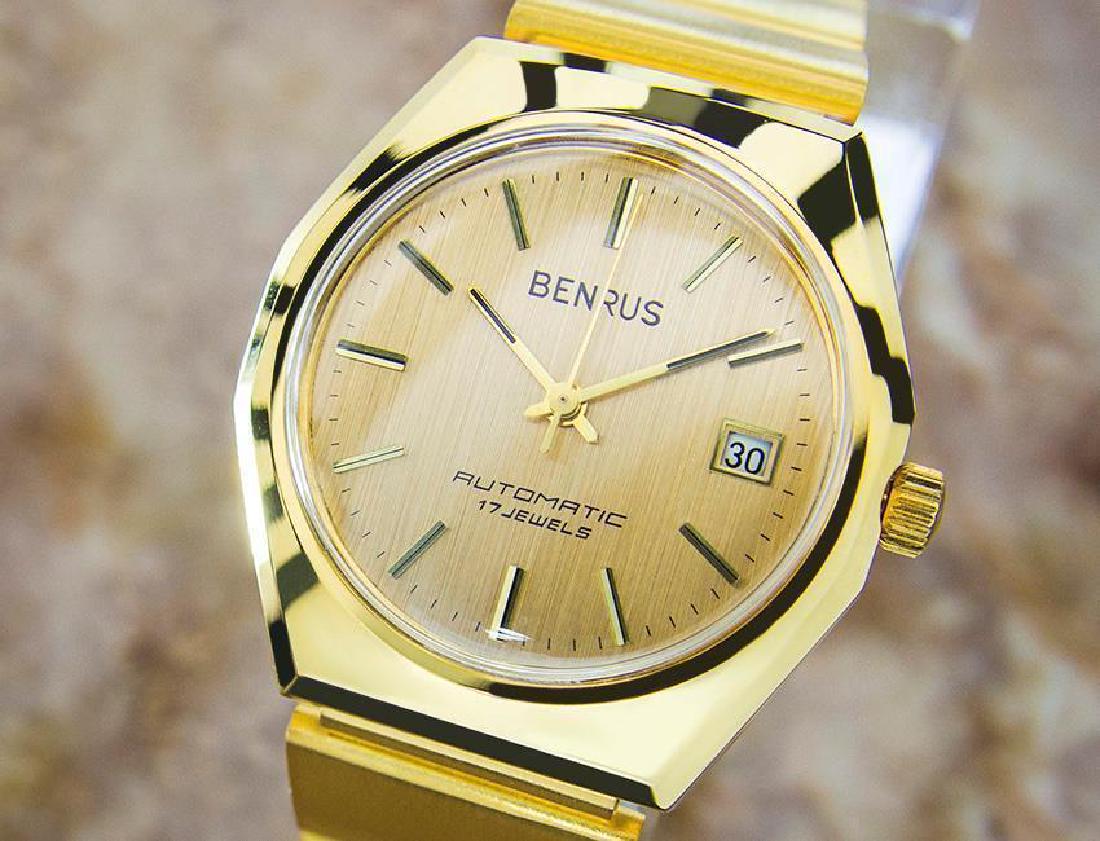 Swiss Made Benrus Luxury Automatic Gold Plated Watch (1 of 6)