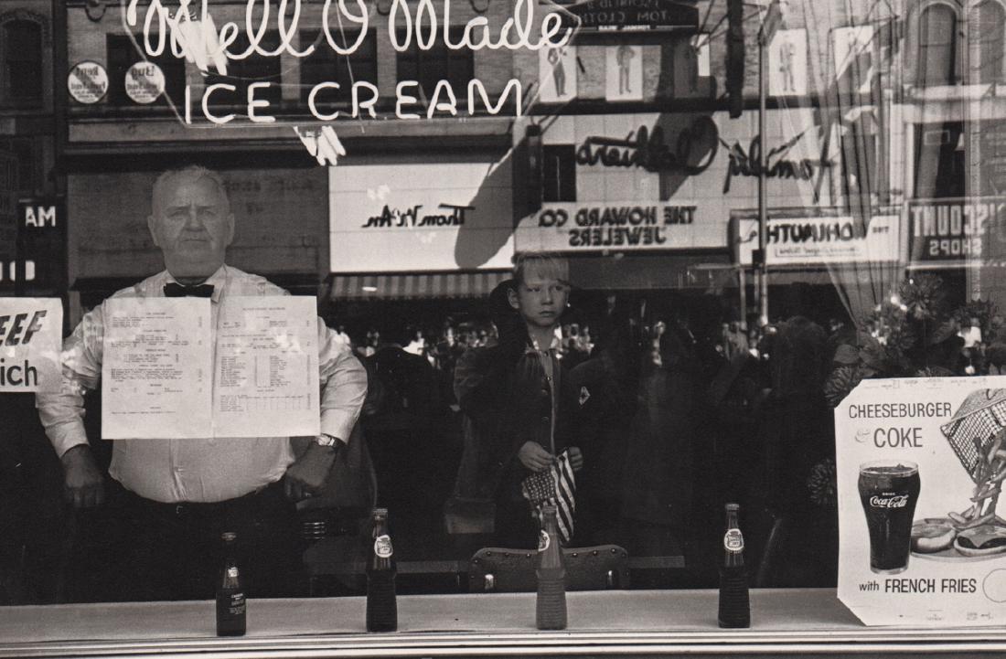LEE FRIEDLANDER - Newark, New Jersey 1962: Artist: LEE FRIEDLANDER Print Title: Newark, New Jersey 1962 Medium: Photo-Lithograph Printing Date: 1978 Printed in the USA Image Size: 8.5 X 5.75 inches Lee Friedlander (born July 14, 1934) is an Am