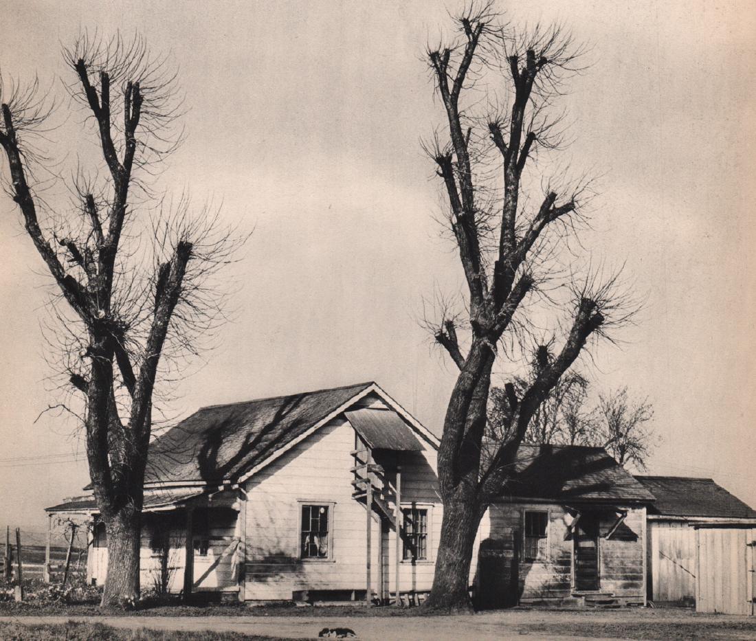 EDWARD WESTON - Ranch House: Artist: EDWARD WESTON Print Title: Ranch House Medium: Sheet-Fed Gravure Printing Date: 1935 Printed in France Image Size: 8.5 X 7.5 inches Edward Weston (1886-1958) was a 20th-century American photog