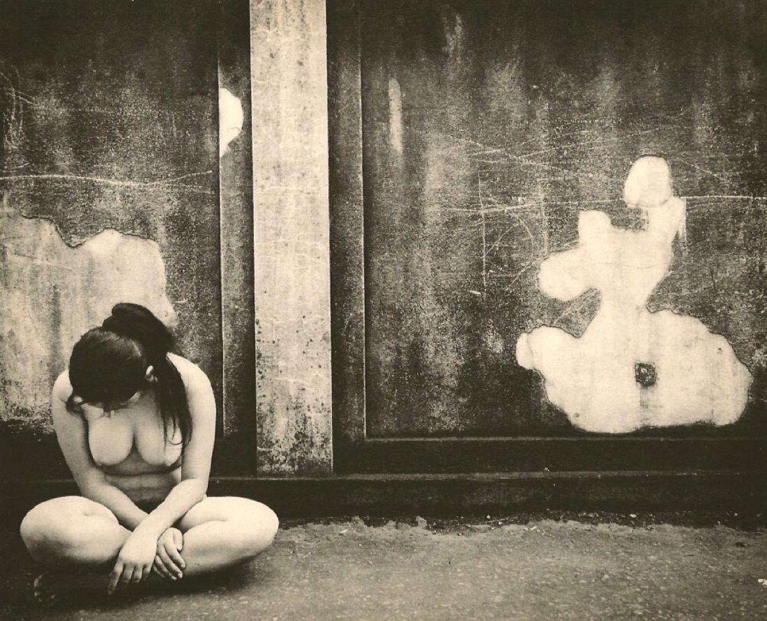 YASUHIRO ISHIMOTO - Nude: Artist: YASUHIRO ISHIMOTO Print Title: Nude Mounted and Matted with black core-white mat Medium: Sheet-fed Gravure Printing Date: 1958 Printed in Japan Image Size: 9.5 x 7.5 inches Yasuhiro Ishimoto (