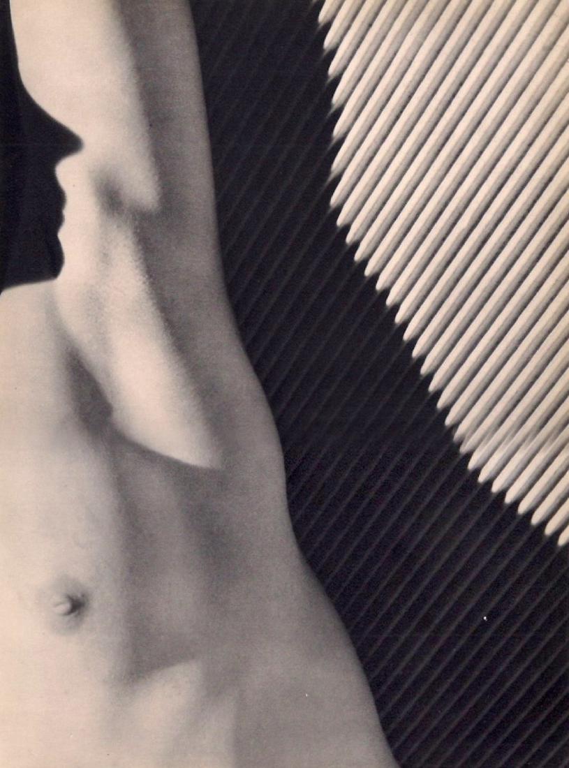 JACQUES LEMARE - Abstract Nude: Artist: JACQUES LEMARE Print Title: Abstract Nude Mounted and Matted with black core-white mat Medium: Sheet-fed Gravure Printing Date: 1935 Printed in France Image Size: 7.5 x 11.5 inches Herbert Lis