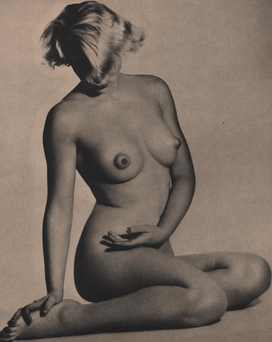 W. R. SAUNIER - Nude: Artist: W. R. SAUNIER Print Title: Nude Mounted and Matted with black core-white mat Medium: Sheet-fed Gravure Printing Date: 1938 Printing Location: USA Image Size: 8 x 9.75 inches Please note that t