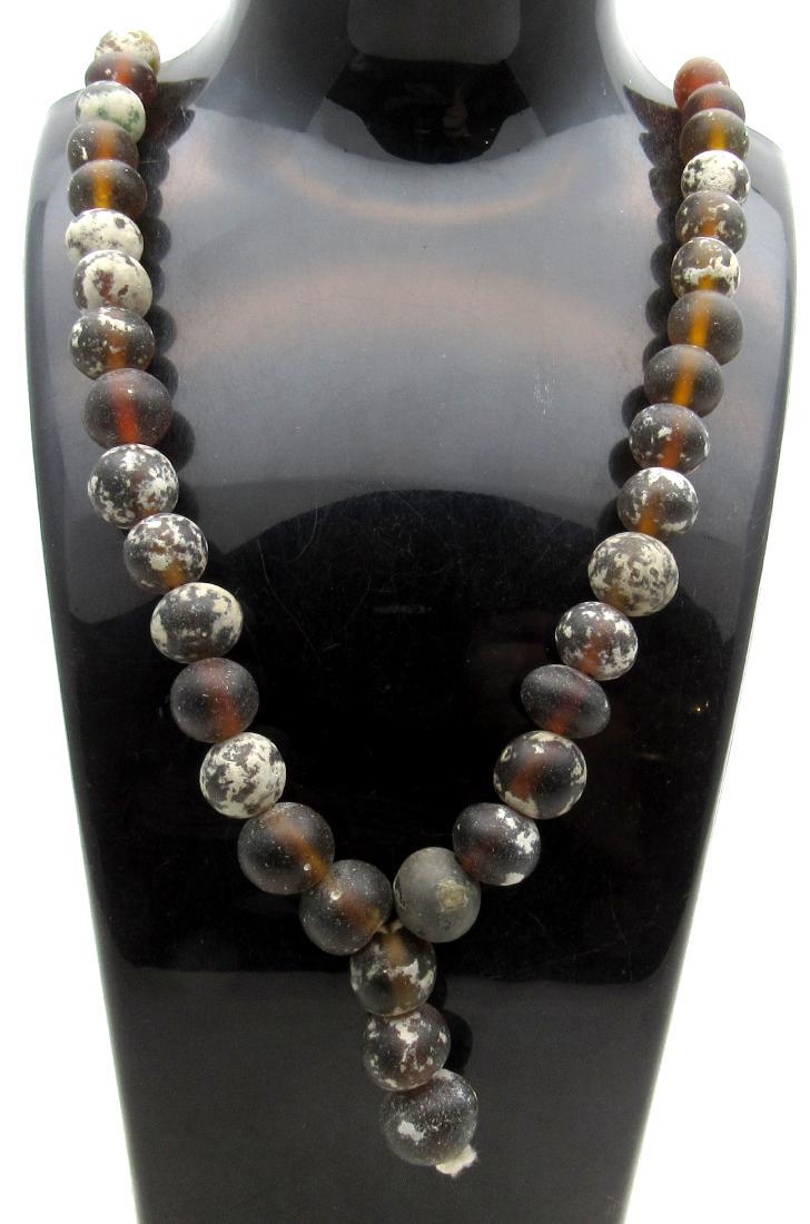 Ancient Roman Glass Beaded Necklace (1 of 4)