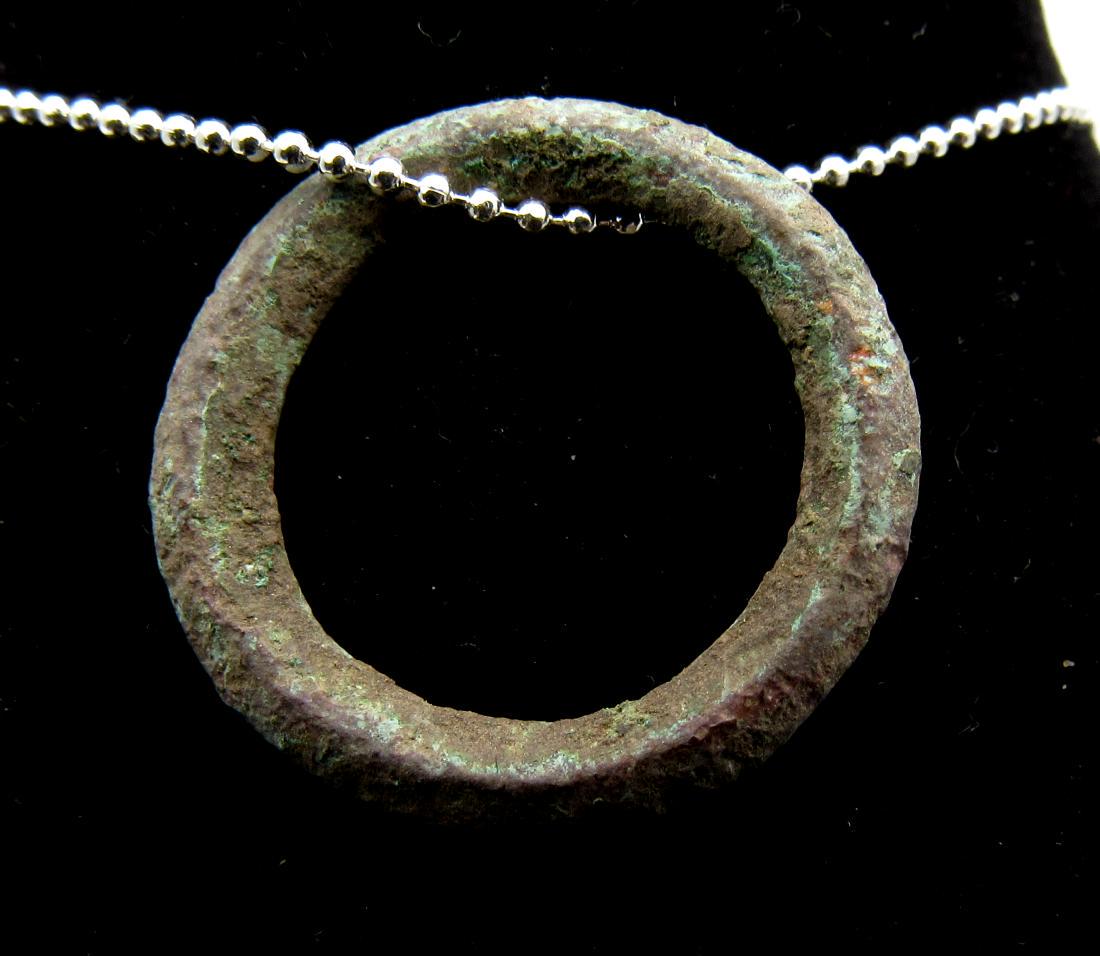 Ancient Bronze Age Sun Amulet (1 of 2)