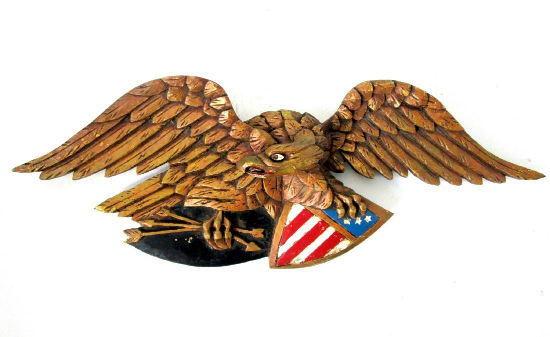 Painted Eagle Wall Plaque (1 of 10)