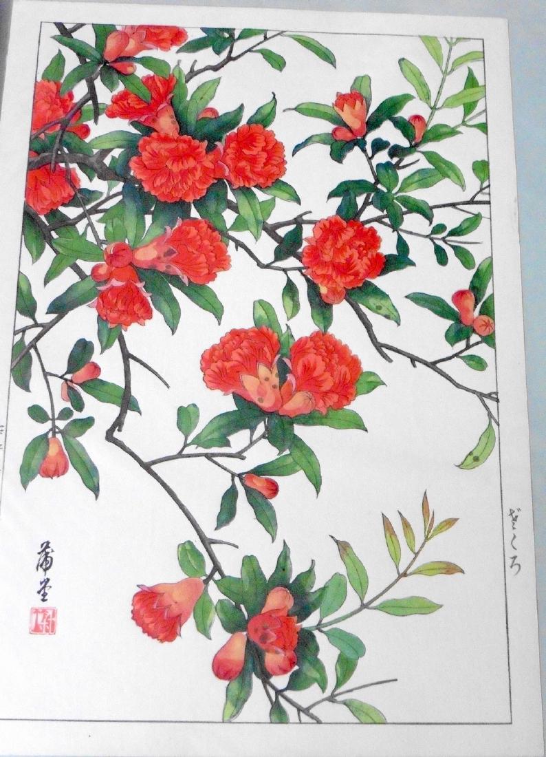Nishimura Hodo Woodblock Pomegranate (Zakuro) (1 of 1)