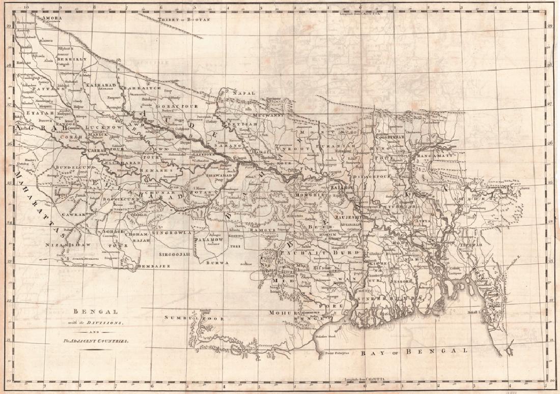 Bengal With Its Divisions, and the Adjacent Countries (1 of 1)