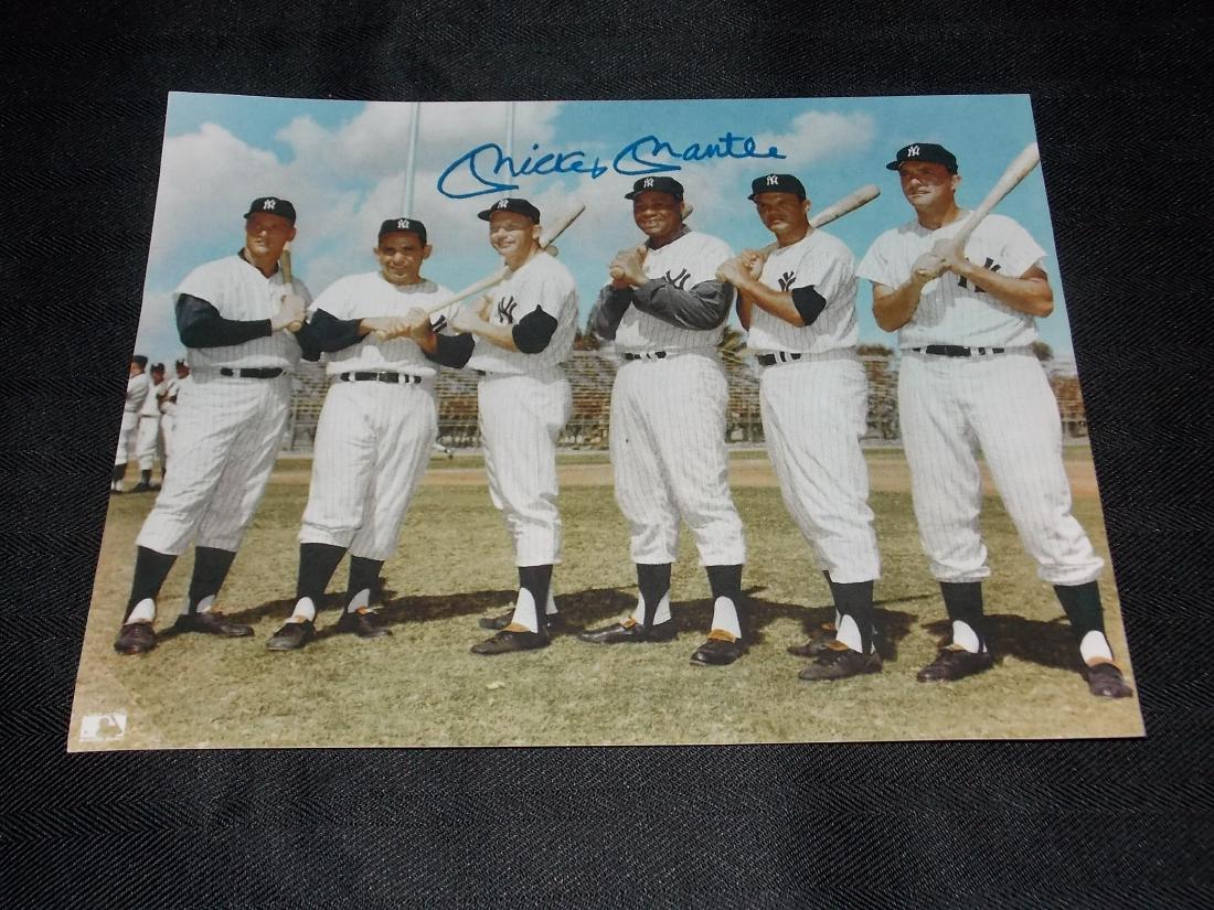 Mickey Mantle, Autographed 8x10 Photo, with Yankees (1 of 1)
