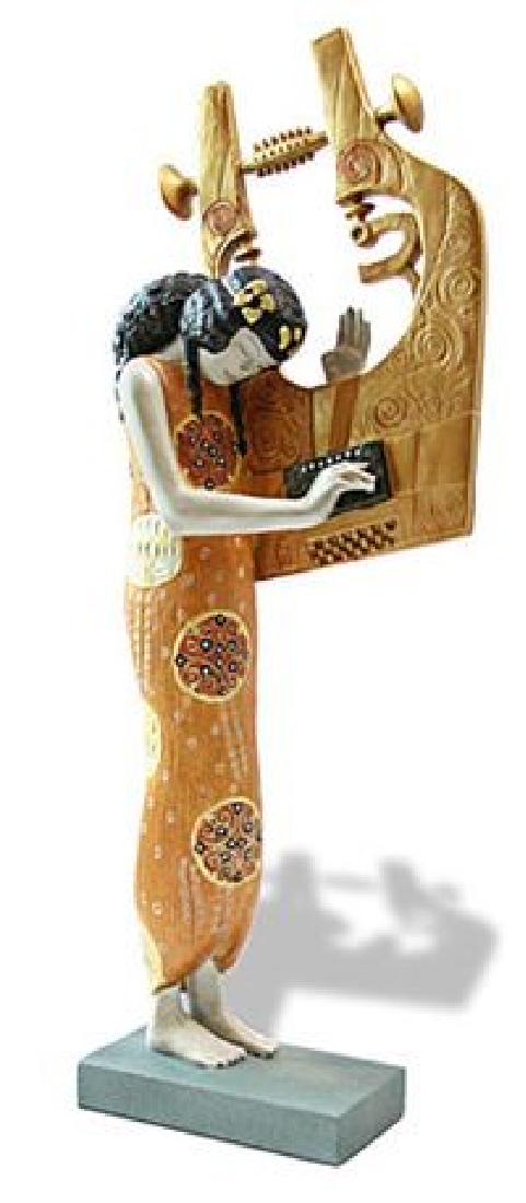After Gustav Klimt: Poetry statue (1 of 5)