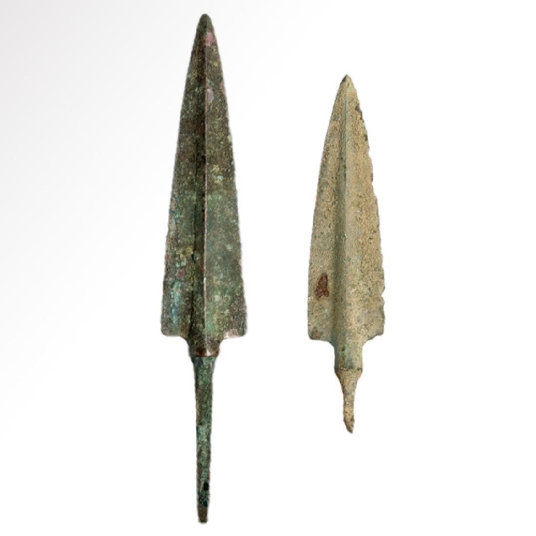 Two Bronze Spear-heads, Persia c. 1100-900 B.C. (1 of 7)