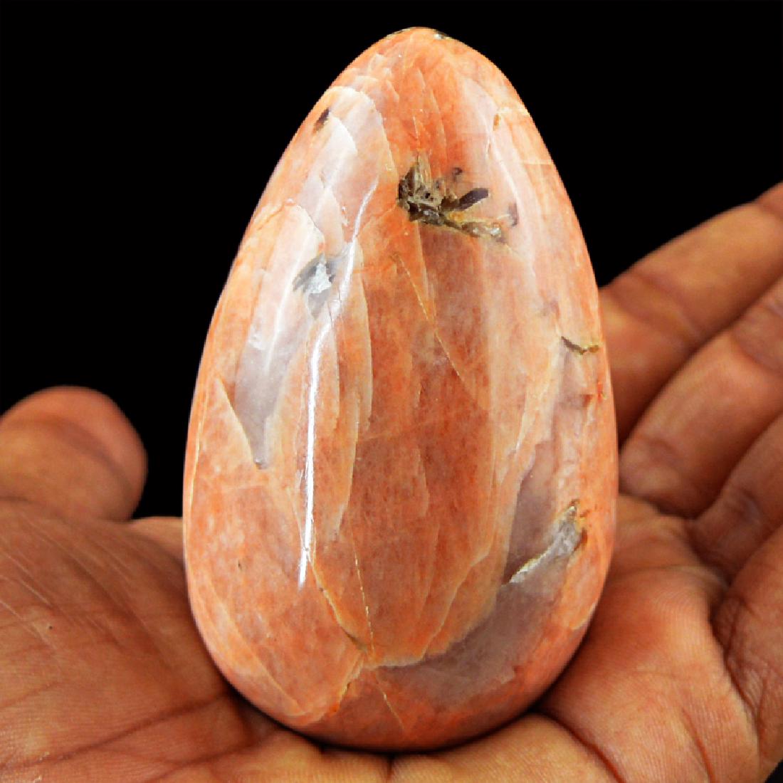 Peach Moonstone Egg (1 of 2)