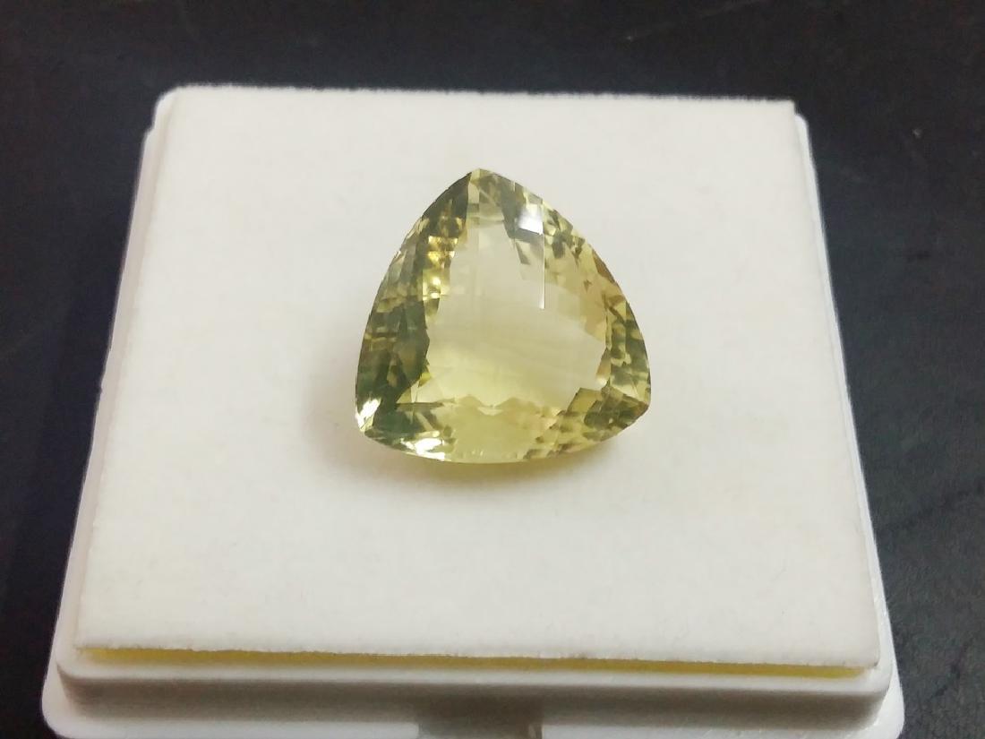 Natural Trillion Checker Cut Lemon Topaz (1 of 2)
