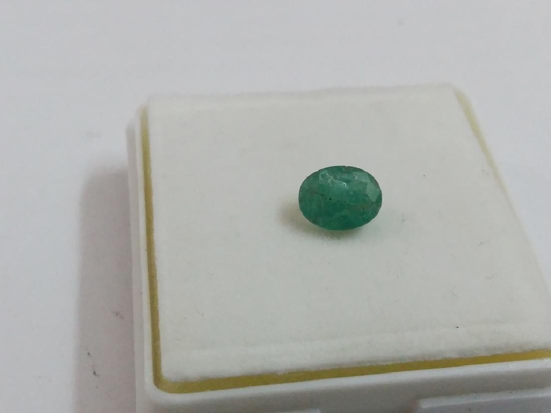 Natural Oval Colombian Emerald: Title: Natural Oval Colombian Emerald Metal Purity (If Applicable): Gemstones: Emerald Carat Weights: 1.42 Size/Dimensions: 8 x 6 x 4 No of Pcs.: 1 Additional Info: Please note that this lot has a con