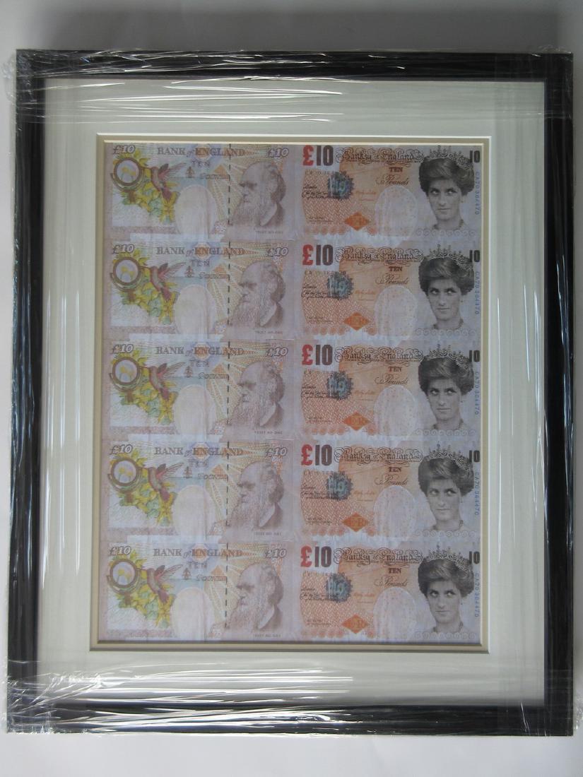 Banksy Difaced Tenner Sheet (1 of 4)