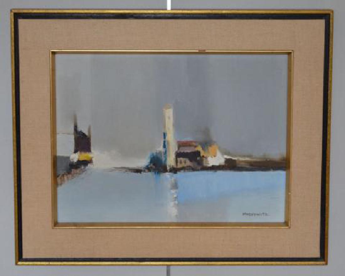Robert Moskowitz Lighthouse: Robert Moskowitz Lighthouse oil on board 12X16 framed Please note that this lot has a confidential reserve. When you leave a bid in advance of the auction, submit your maximum. The bidder who has subm