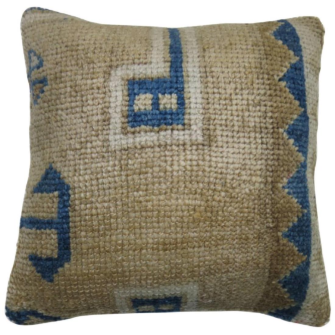 Vintage Oushak Rug Pillow 1.4x1.4x1.4 (1 of 2)