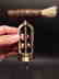 Open Frame Corkscrew w Brush Wine Bottle Opener - 10