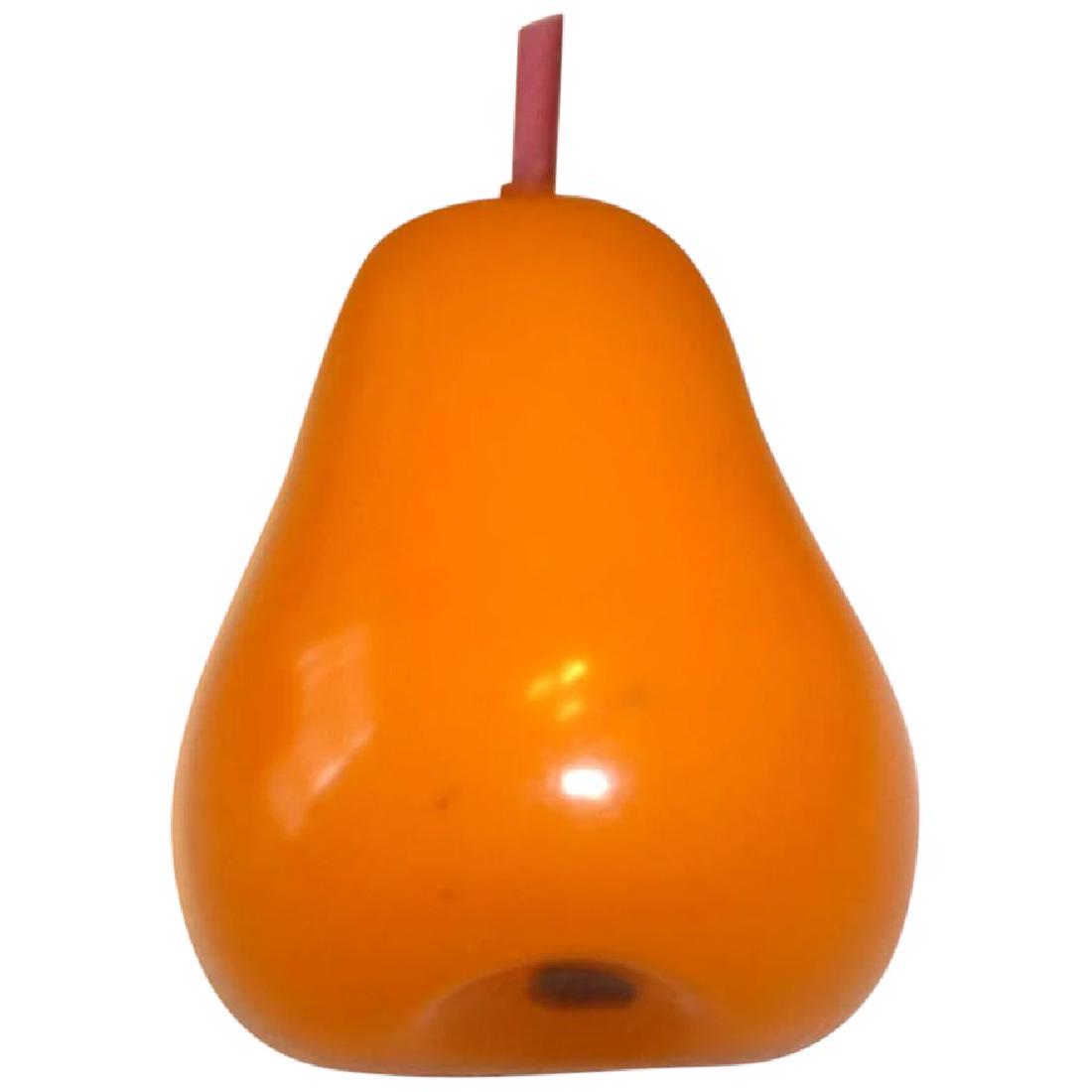 Vintage Cream Bakelite Figural Pear Fruit Dress Clip (1 of 9)