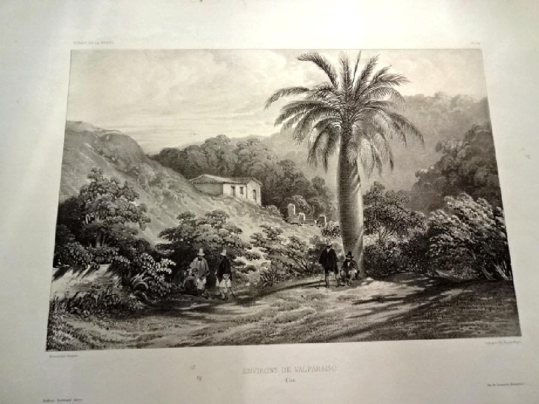 1845 Vaillant Engraving Environs de Valparaiso (1 of 1)