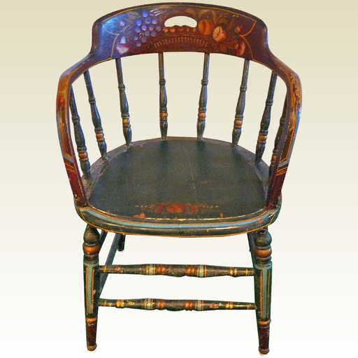 Antique PA Dutch Painted Chair - Antique PA Dutch Painted Chair