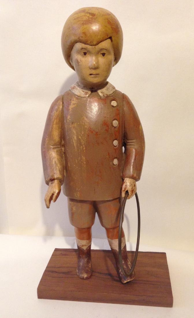 Early 20th Century Solid Wood Figure of a Boy (1 of 8)