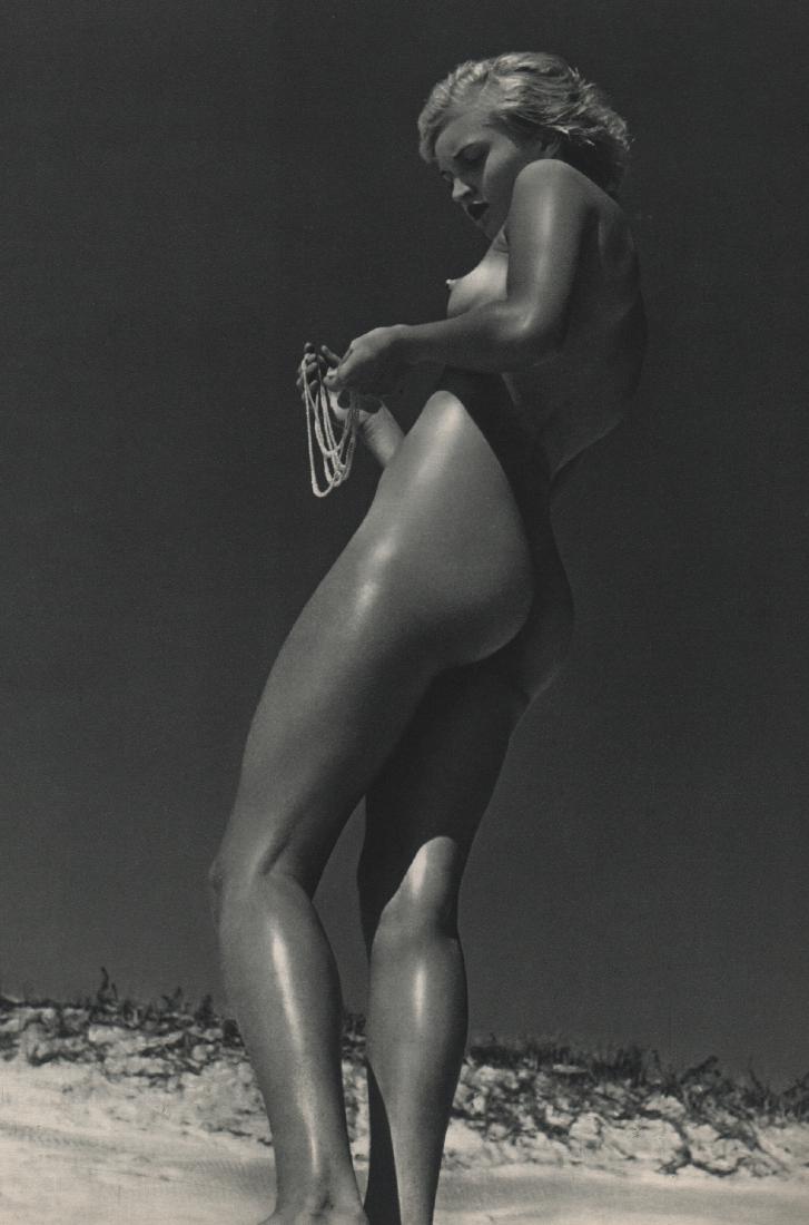 ANDRE DE DIENES - Nude: Artist: ANDRE DE DIENES Print Title: Nude Medium: Sheet-fed Gravure Printing Date: ca 1950s Printed in France Image size approx. 8 x 11.5 inches Andre De Dienes (1913-1985) was a Hungarian photographe