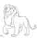 Simba & Mufasa - Original Production Page Indian Ink - 4