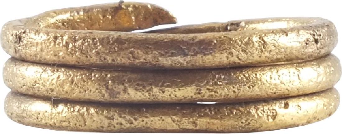 FINE VIKING COIL RING, 10th CENTURY AD (1 of 3)