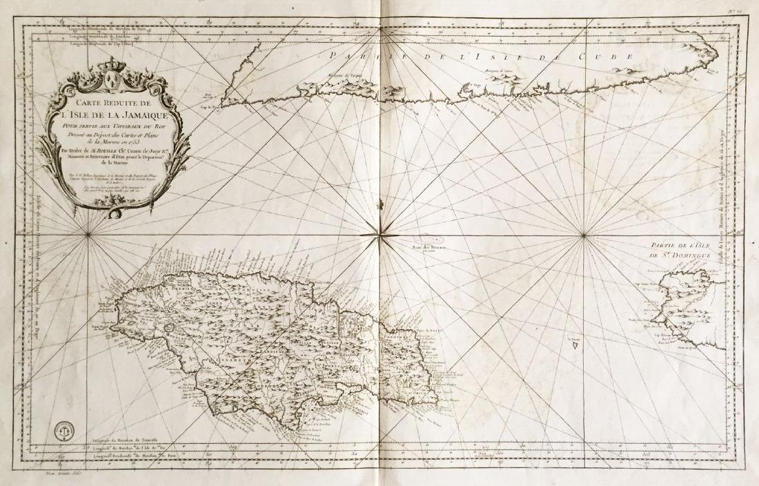Bellin: Large Jamaica/South Cuba Map (1 of 1)