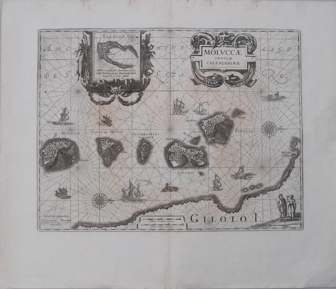 1640 Blaeu Map of the Spice Islands -- Moluccae Insulae (1 of 1)