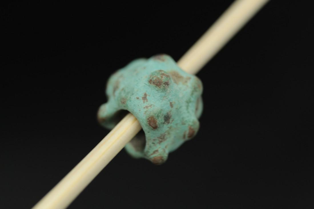 Ancient Skythian Bronze Spiked Bead: Ancient Skythian bronze spiked bead Europe 7th century BC-3rd century AD bronze 13 mm place of discovery - Ukraine, Ukrainian private collection Please note that this lot has a confidential reserve. W