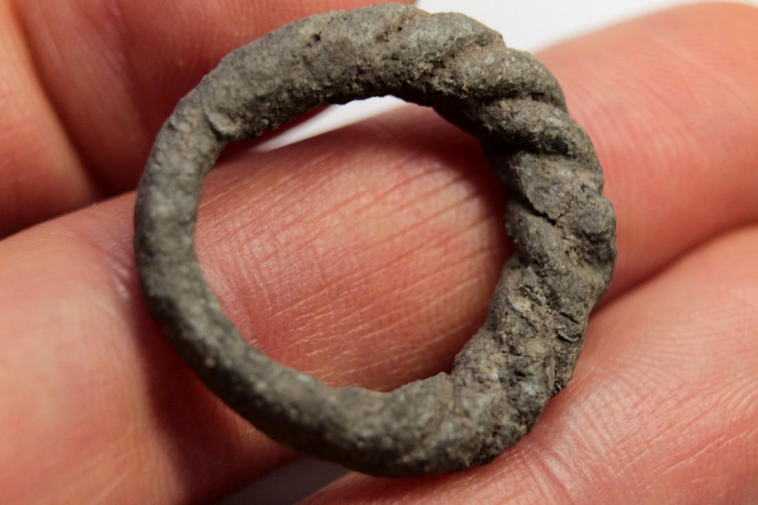 Viking Twisted Bronze Ring (1 of 6)